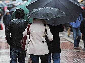 Rainfall warning issued 